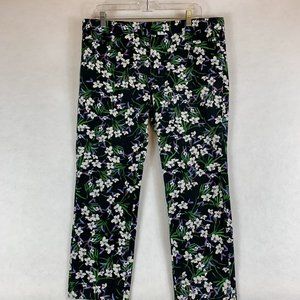 Banana Republic Women's Sloan Fit Black/White Floral
